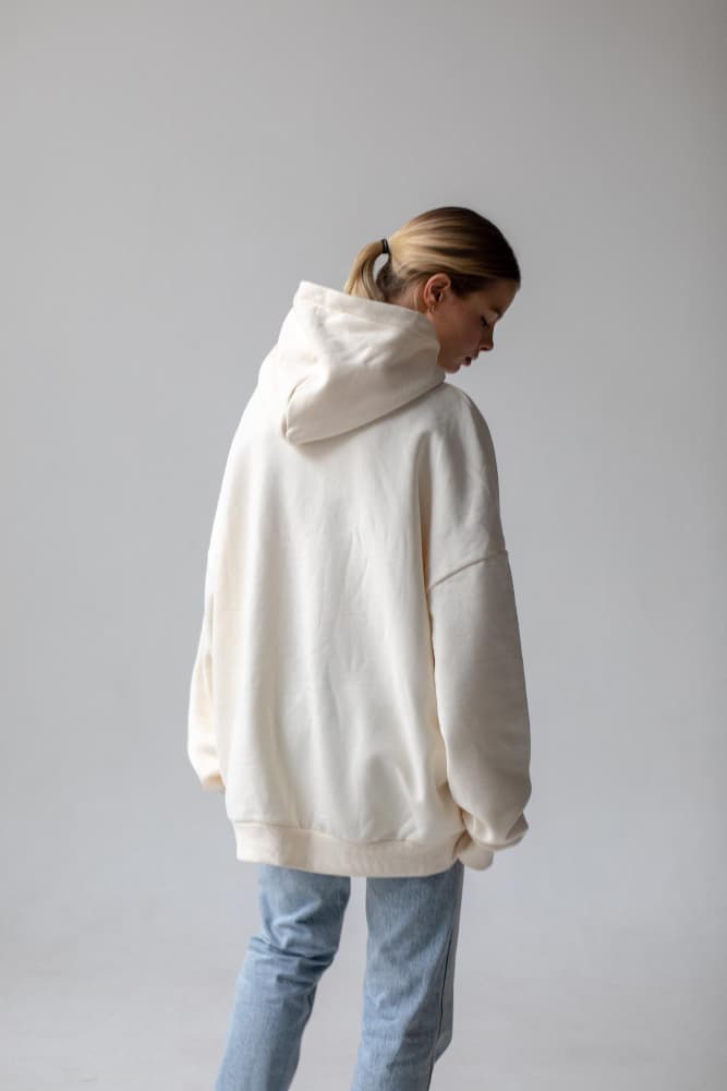 White Oversized Hoodie 